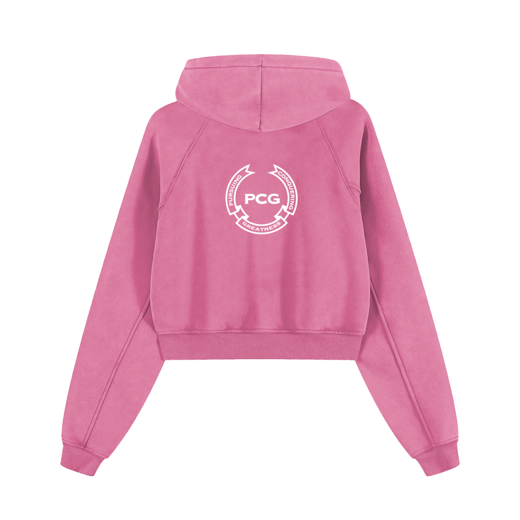 Snow Washed Cropped Hoodie
