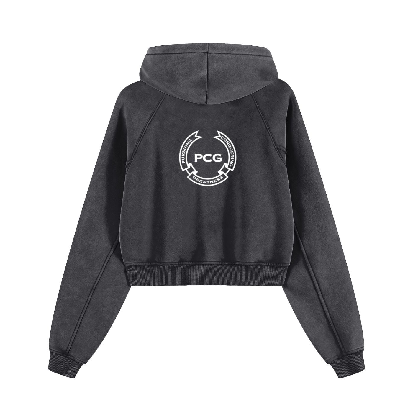Snow Washed Cropped Hoodie